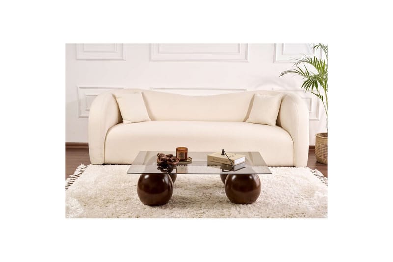 Sofabord Nordure Koushik Sofabord 110 cm Sand,Lysegrå - Møbler - Bord - Sofabord