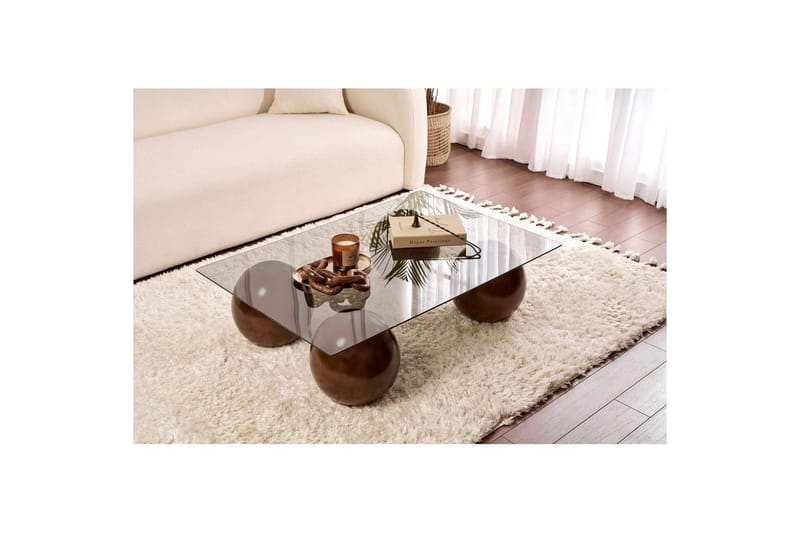 Sofabord Nordure Koushik Sofabord 110 cm Sand,Lysegrå - Møbler - Bord - Sofabord