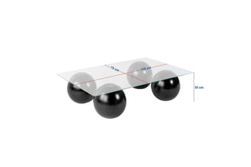Sofabord Nordure Koushik Sofabord 110 cm Sand,Sjokoladebrun - Møbler - Bord - Sofabord
