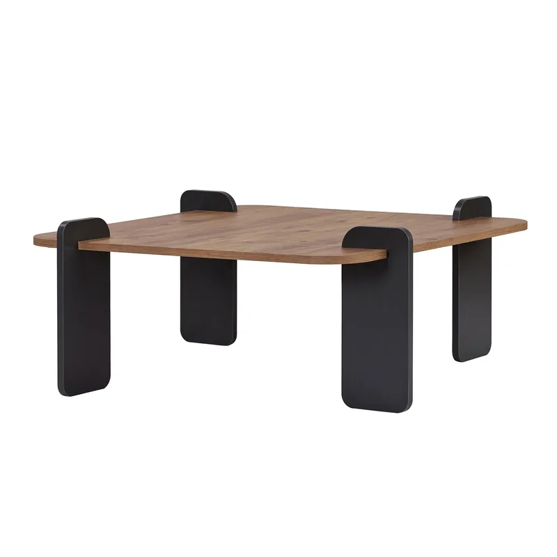 Sofabord Nordure Marais (90 x 35 x 90 cm) Atlantisk furu antrasitt, undefined