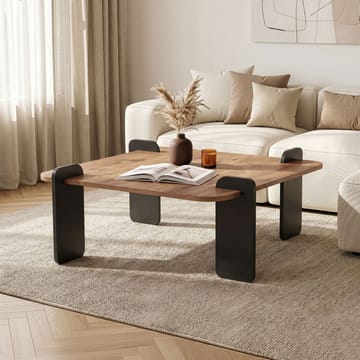 Sofabord Nordure Marais (90 x 35 x 90 cm) Atlantisk furu antrasitt - Møbler - Bord - Sofabord