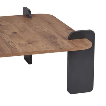 Sofabord Nordure Marais (90 x 35 x 90 cm) Atlantisk furu antrasitt - Møbler - Bord - Sofabord