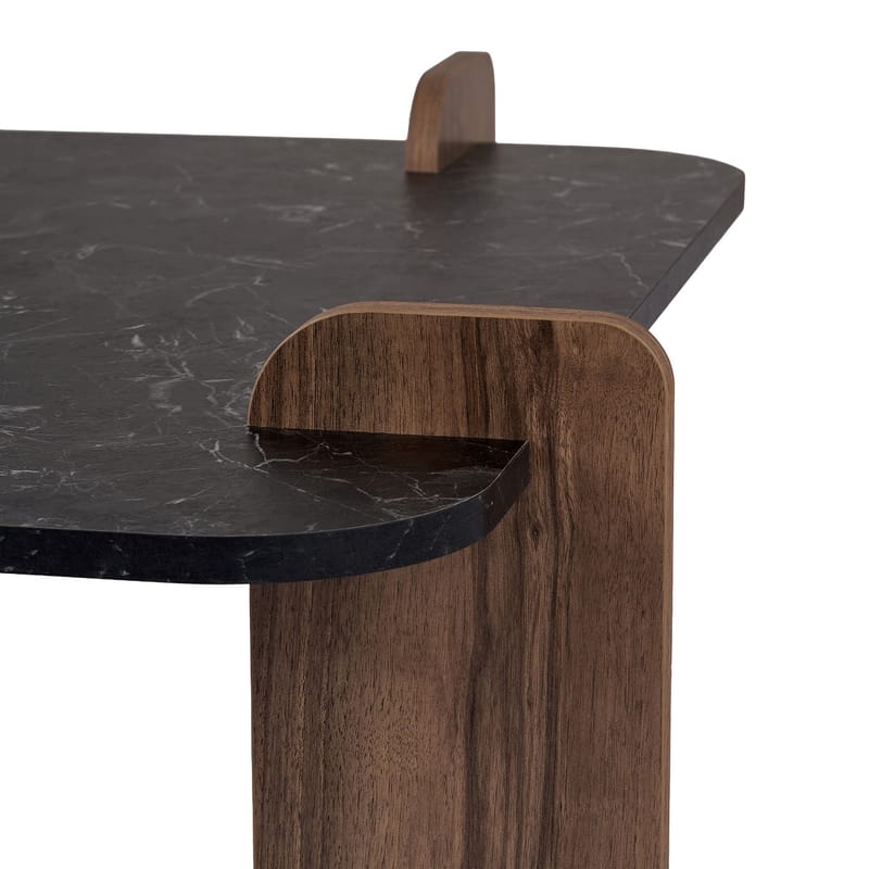 Sofabord Nordure Marais (90 x 35 x 90 cm) Lotus valnøtt - Møbler - Bord - Sofabord