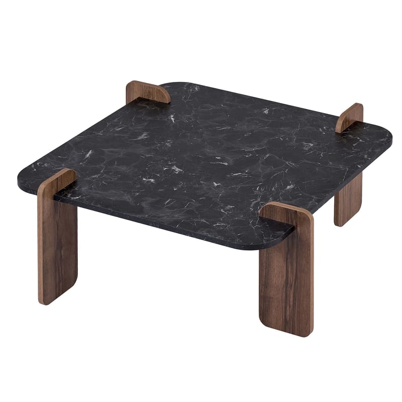 Sofabord Nordure Marais (90 x 35 x 90 cm) Lotus valnøtt - Møbler - Bord - Sofabord