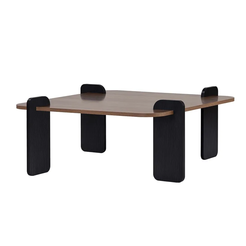 Sofabord Nordure Marais (90 x 35 x 90 cm) Valnøttre svart, undefined