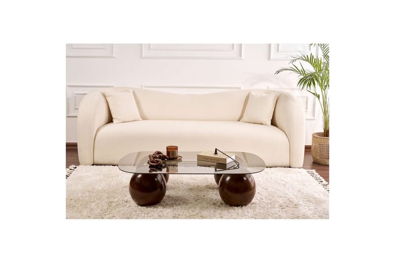 Sofabord Nordure Maroulburg Sofabord 118 cm Grå,Brun - Møbler - Bord - Sofabord