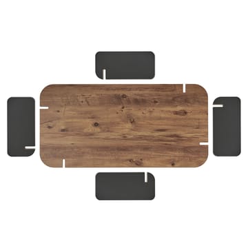 Sofabord Nordure Renard (120 x 35 x 60 cm) Atlantisk furu antrasitt - Atlantisk furu og antrasitt - Møbler - Bord - Sofabord