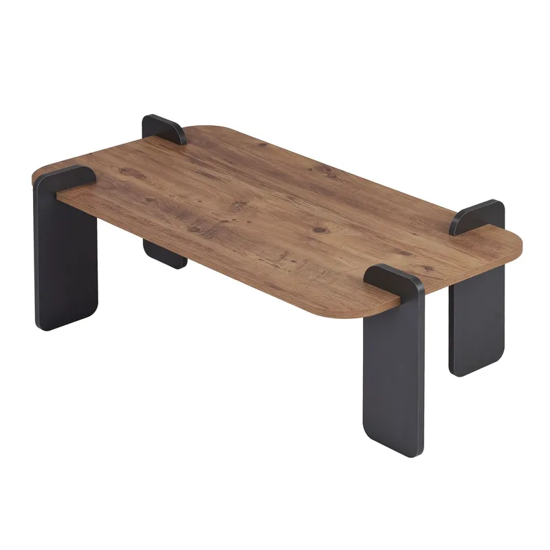 Sofabord Nordure Renard (120 x 35 x 60 cm) Atlantisk furu antrasitt, Atlantisk furu og antrasitt
