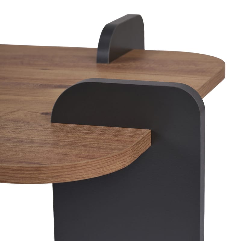 Sofabord Nordure Renard (120 x 35 x 60 cm) Atlantisk furu antrasitt - Atlantisk furu og antrasitt - Møbler - Bord - Sofabord