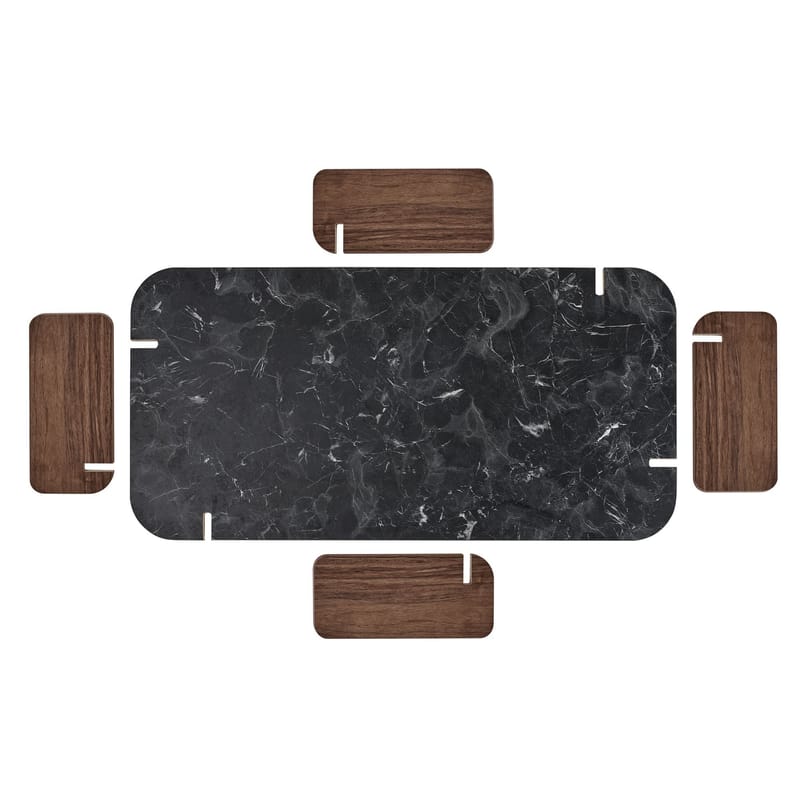 Sofabord Nordure Renard (120 x 35 x 60 cm) Lotus valnøtt - Møbler - Bord - Sofabord