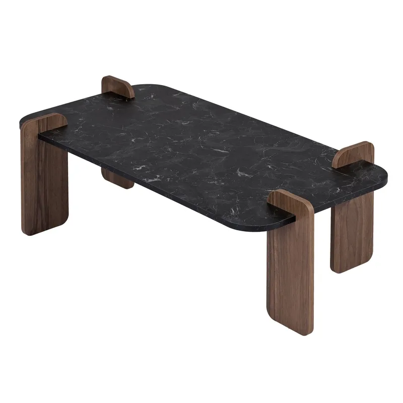 Sofabord Nordure Renard (120 x 35 x 60 cm) Lotus valnøtt, undefined