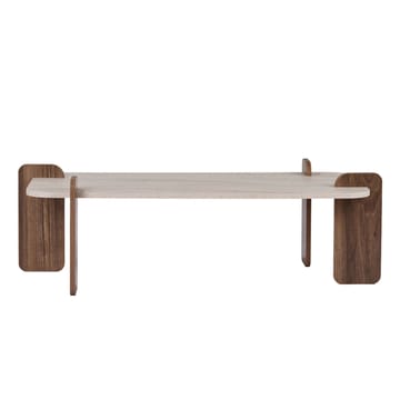 Sofabord Nordure Renard (120 x 35 x 60 cm) Travertin valnøtt - Møbler - Bord - Sofabord