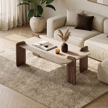 Sofabord Nordure Renard (120 x 35 x 60 cm) Travertin valnøtt - Møbler - Bord - Sofabord