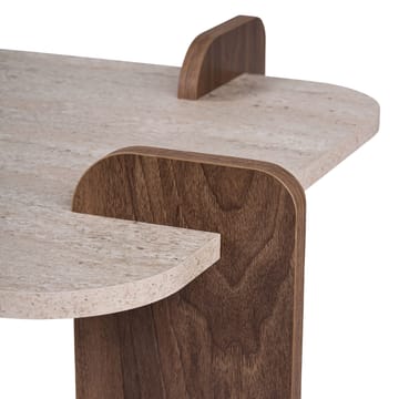 Sofabord Nordure Renard (120 x 35 x 60 cm) Travertin valnøtt - Møbler - Bord - Sofabord