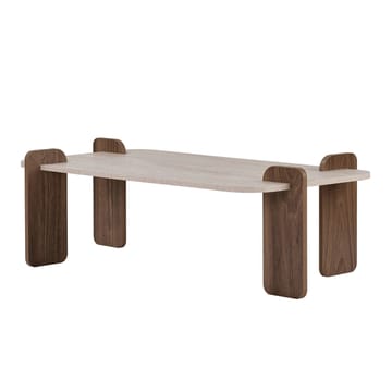 Sofabord Nordure Renard (120 x 35 x 60 cm) Travertin valnøtt - Møbler - Bord - Sofabord