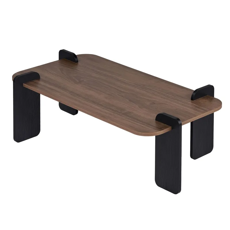 Sofabord Nordure Renard (120 x 35 x 60 cm) Valnøttre svart, undefined