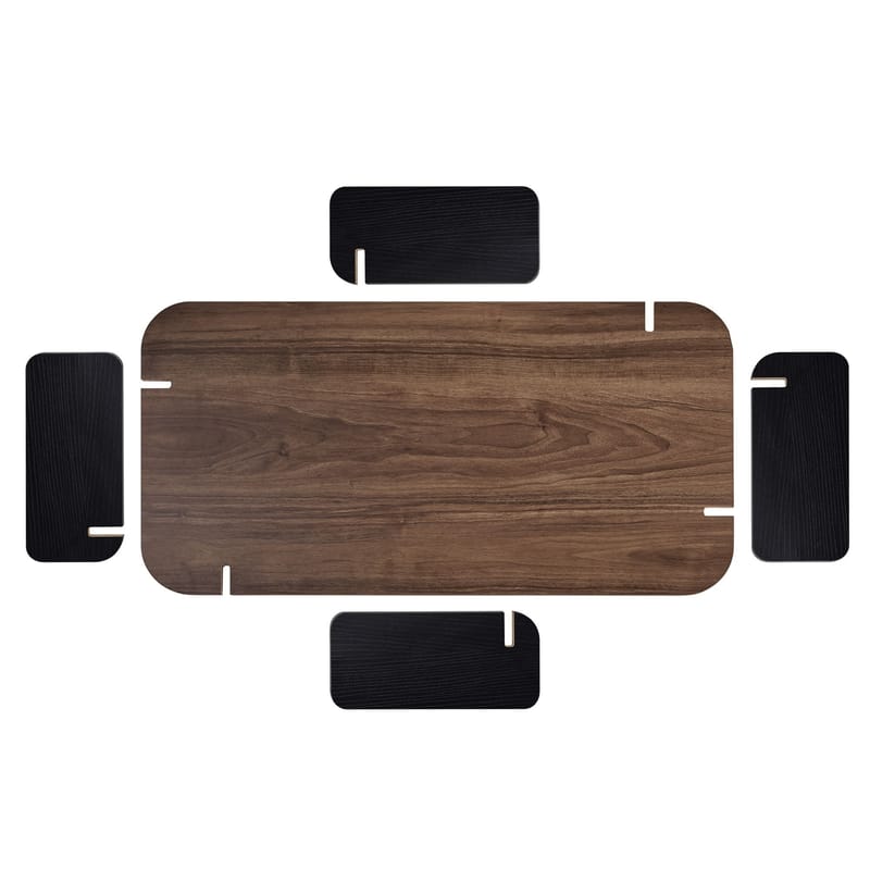 Sofabord Nordure Renard (120 x 35 x 60 cm) Valnøttre svart - Møbler - Bord - Sofabord