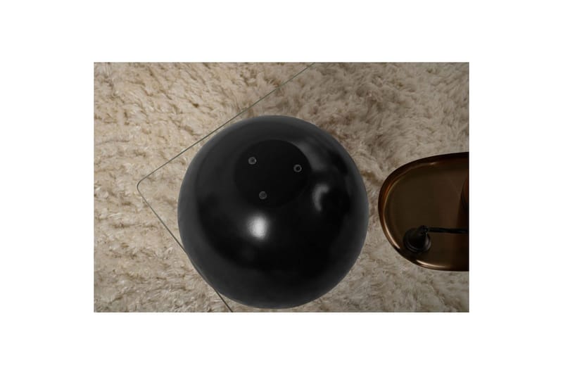 Sofabord Nordure Salongbord Koushik Svart / Transparent Svart - Møbler - Bord - Sofabord