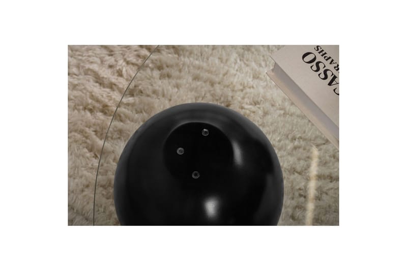 Sofabord Nordure Sofabord Sibas Svart / Transparent Svart, sølv - Møbler - Bord - Sofabord