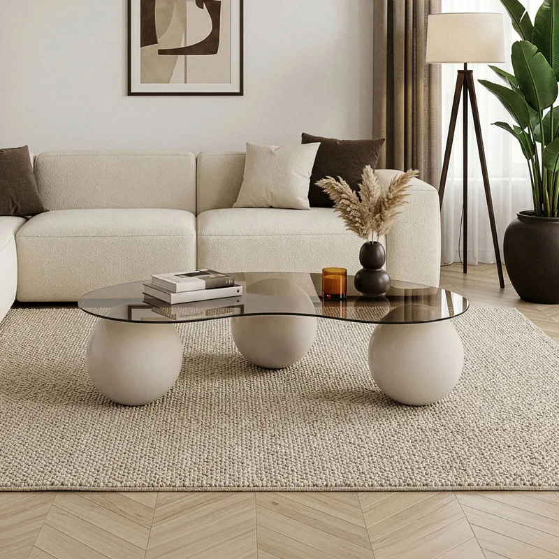 Sofabord Nordure Sphere (120 x 30 x 70 cm) Kashmir bronse - Møbler - Bord - Sofabord