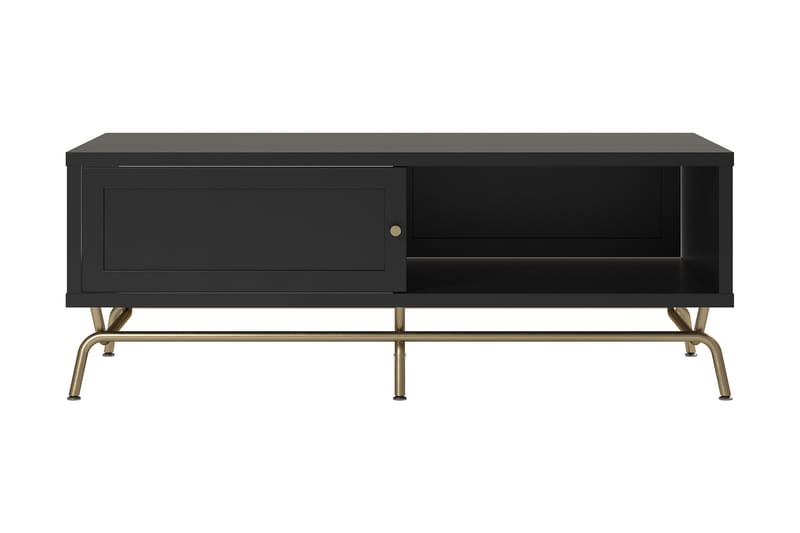 Nova Sofabord 122 cm med Oppbevaring Svart - CosmoLiving - Møbler - Bord - Sofabord
