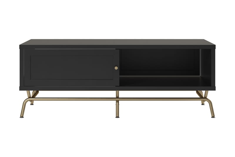 Nova Sofabord 122 cm med Oppbevaring Svart - CosmoLiving - Sofabord - Sofabord med oppbevaring