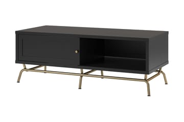Nova Sofabord 122 cm med Oppbevaring Svart - Møbler - Bord - Sofabord