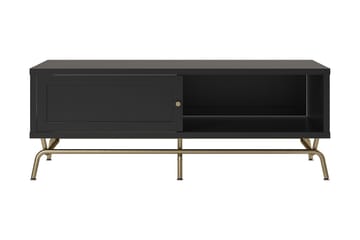 Nova Sofabord 122 cm med Oppbevaring Svart - Møbler - Bord - Sofabord