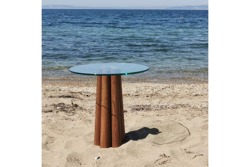 Sofabord Novera Valnøtt / Transparent - Valnøtt / Transparent - Møbler - Bord - Sofabord