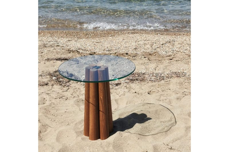 Sofabord Novera Valnøtt / Transparent - Valnøtt / Transparent - Møbler - Bord - Sofabord