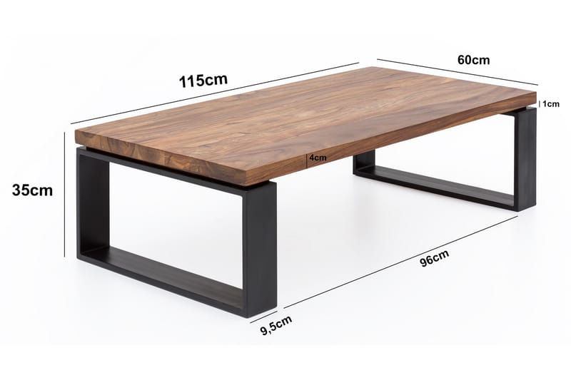 Odehnal Sofabord 115 cm - Brun - Møbler - Bord - Sofabord