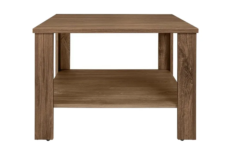 Odettie Sofabord 68 cm med Oppbevaring Hylle Eik - Brun - Møbler - Bord - Sofabord