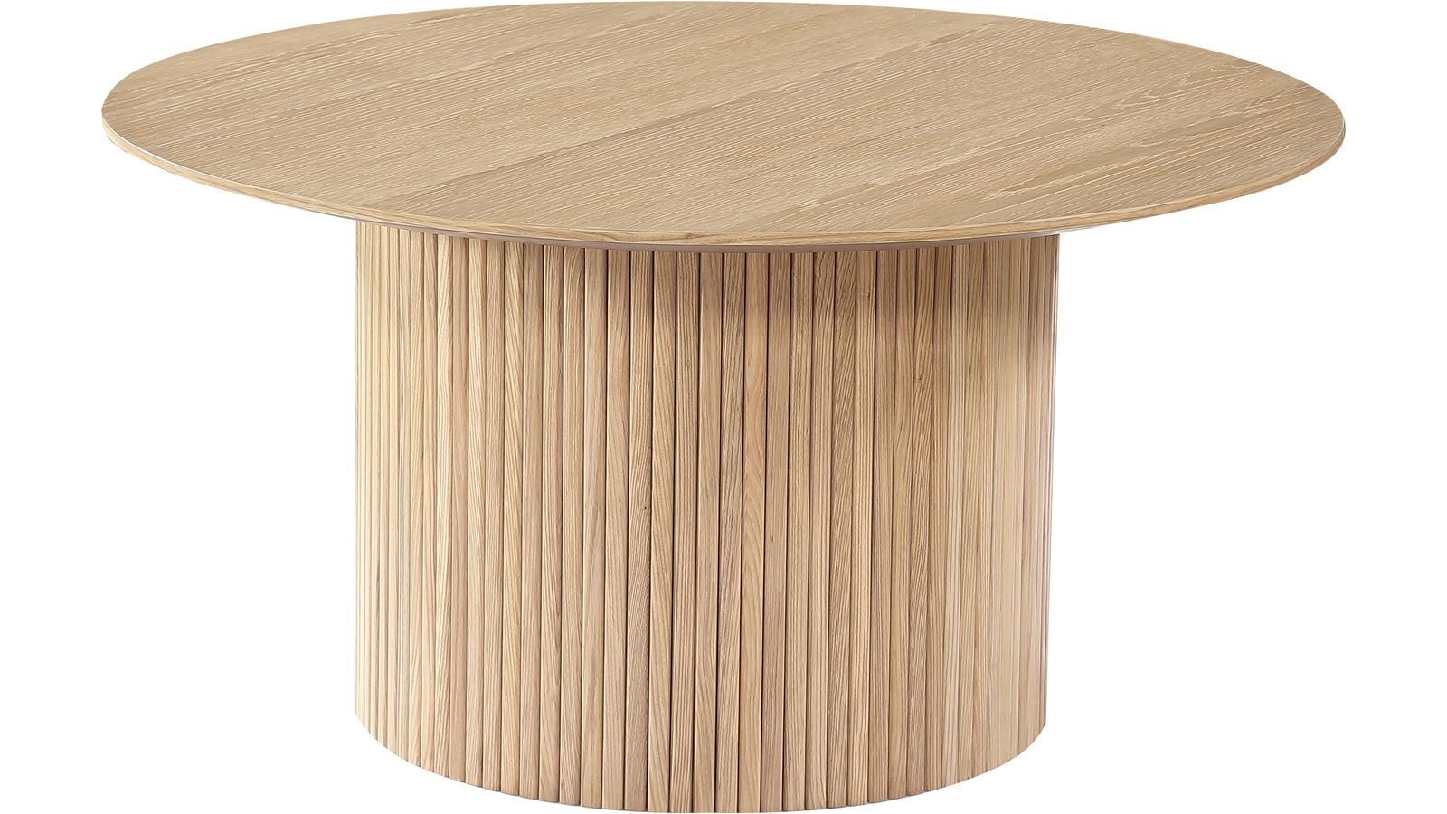 Sofabord Odmark 90 cm - Hvitpigmentert eikefinér