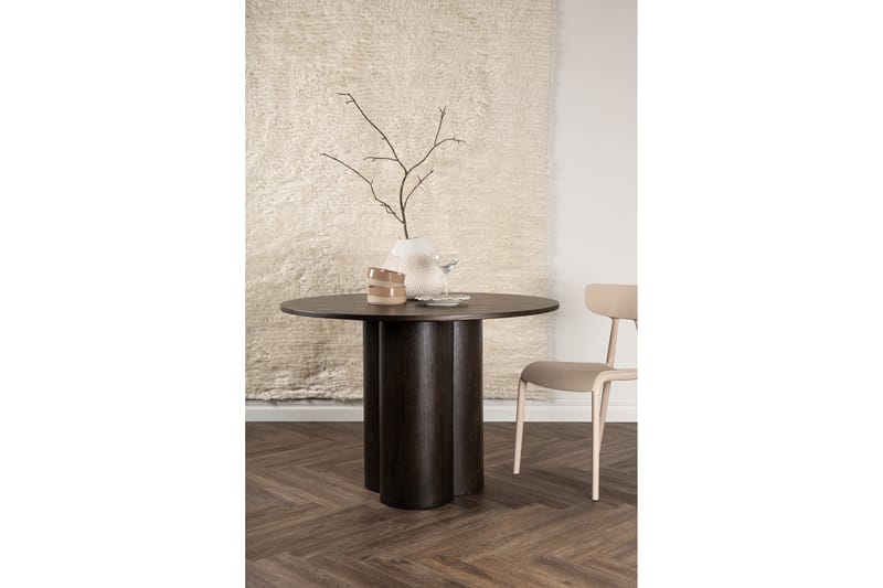 Olivero Spisebord 110 cm Rundt - Brun - Spisebord & kjøkkenbord