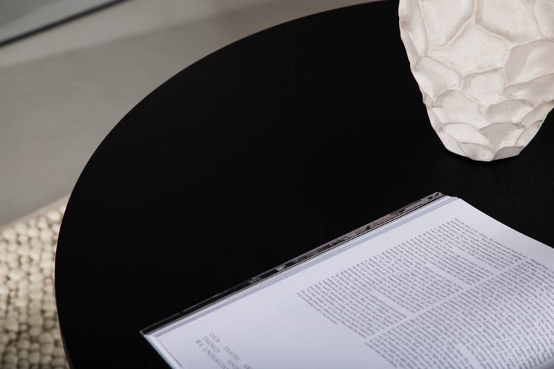 Olivia Sofabord 80 cm Rundt - Sort - Møbler - Bord - Sofabord