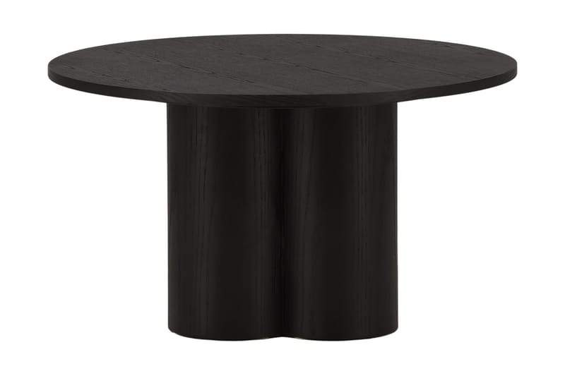Olivia Sofabord 80 cm Rundt, Sort