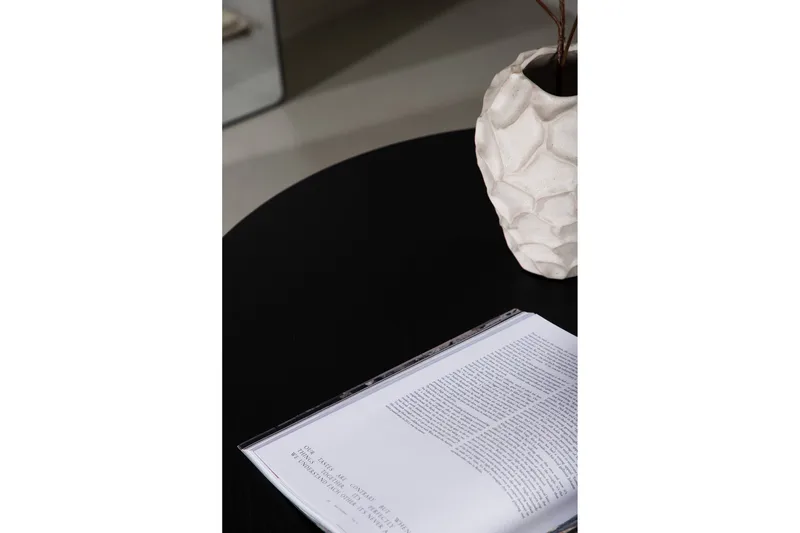 Olivia Sofabord 80 cm Rundt - Sort - Møbler - Bord - Sofabord