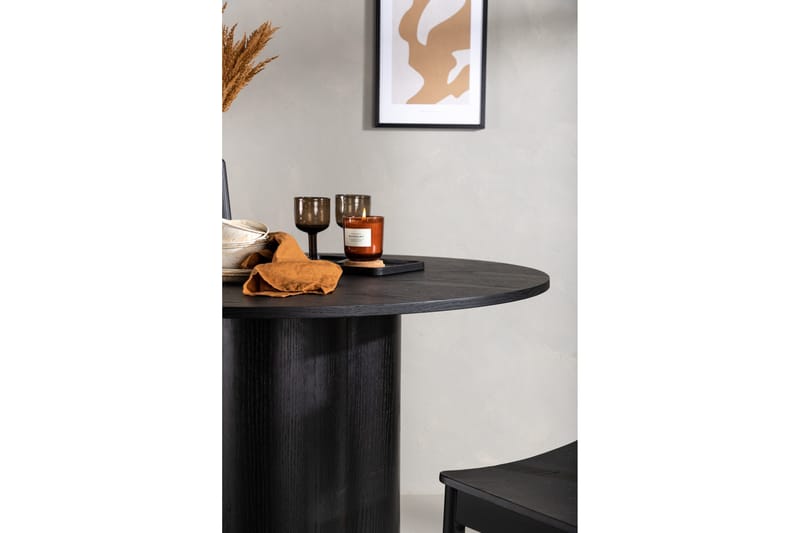 Olivia Spisebord 110 cm Rundt - Svart - Møbler - Bord - Sofabord