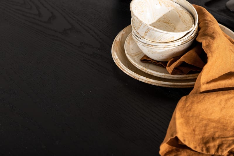 Olivia Spisebord 110 cm Rundt - Svart - Møbler - Bord - Sofabord