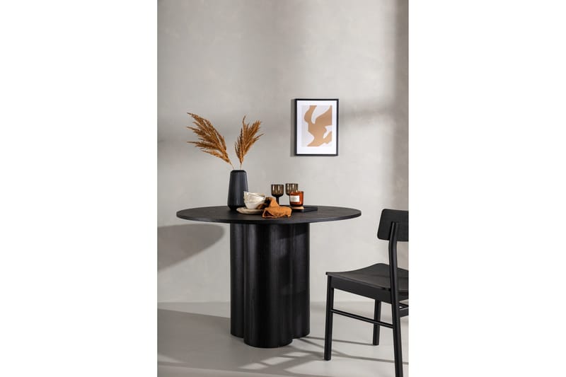 Olivia Spisebord 110 cm Rundt - Svart - Møbler - Bord - Sofabord