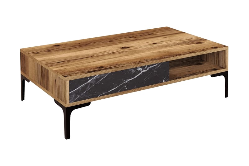 Opperin Sofabord 105x32,6x105 cm, Brun