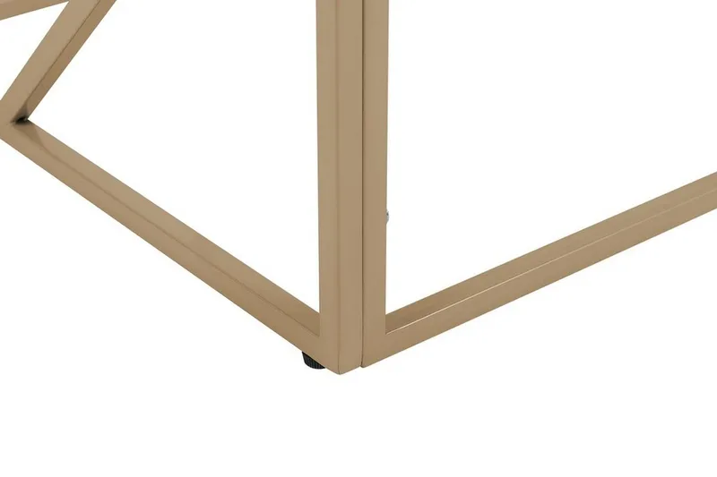 Orland Sofabord 100 cm - Glass/Gull - Møbler - Bord - Sofabord