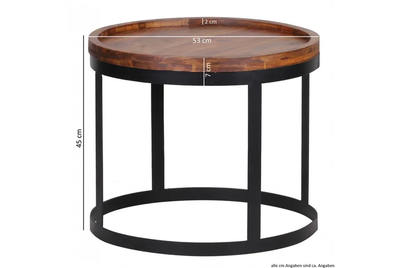 Orleman Settbord 2-pk - Brun - Møbler - Bord - Sofabord