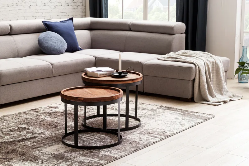 Orleman Settbord 2-pk, Brun