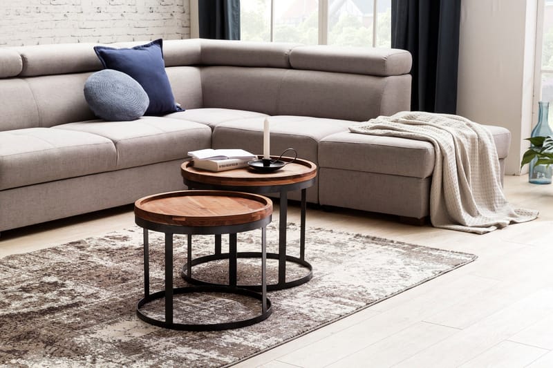 Orleman Settbord 2-pk, Brun