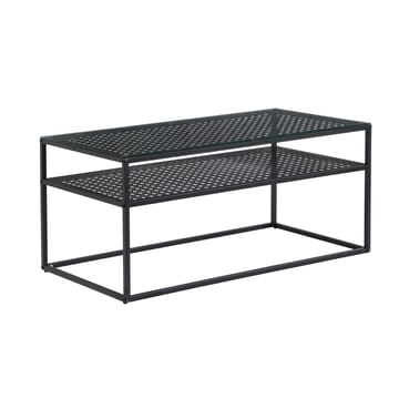 Orvanel sofabord 100 cm - Gjennomsiktig og matt svart - Møbler - Bord - Sofabord - Sofabord med oppbevaring