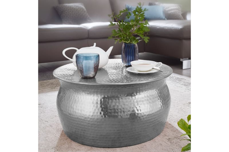 Osagie Sofabord 60 cm Rundt - Silver - Møbler - Bord - Sofabord