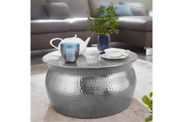 Osagie Sofabord 60 cm Rundt - Silver - Møbler - Bord - Sofabord