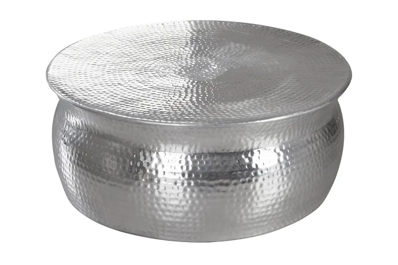 Osagie Sofabord 75 cm Rundt, Silver