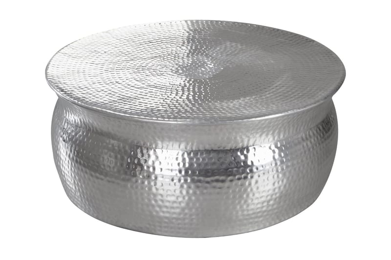 Osagie Sofabord 75 cm Rundt, Silver